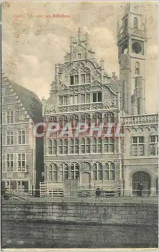 Cartes postales Gand maison des Bateliers