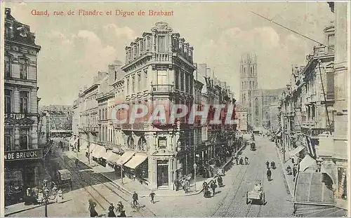 Ansichtskarte AK Gand rue de Flandre et digue de Brabant