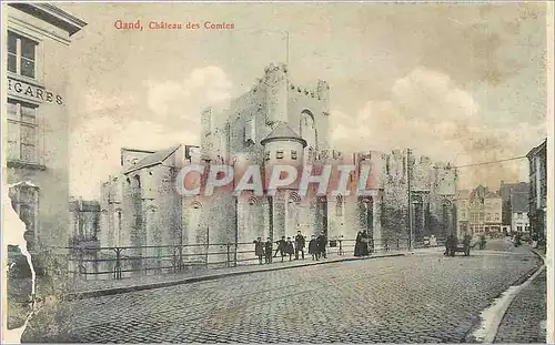 Cartes postales Gand chateau des Comtes