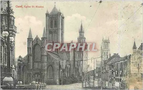 Cartes postales Gand Eglise St Nicolas