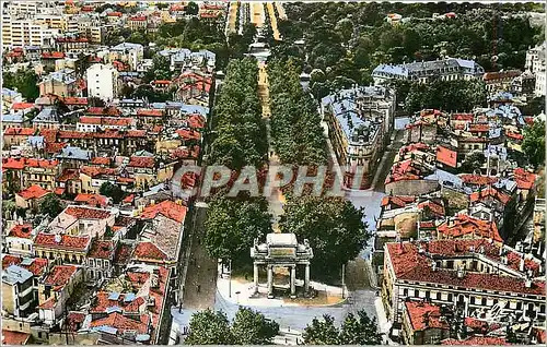 Moderne Karte Toulouse la ville rose le monument aux Combattants de la Hte Gne et les Allees Francous Verdier