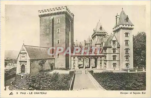Cartes postales Pau le chateau donjon et facade est