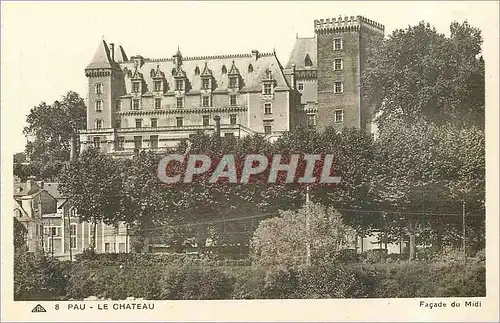 Cartes postales Pau le chateau facade du midi