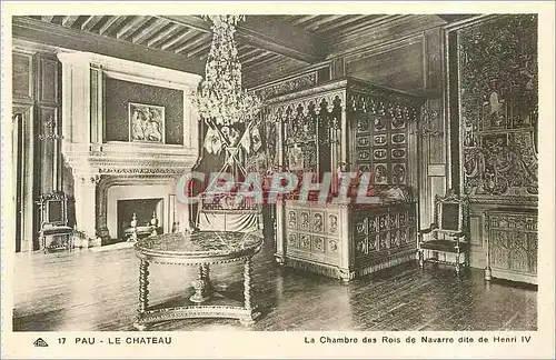 Ansichtskarte AK Pau le chateau la chambre des Rois de Navarre dite de Henri IV