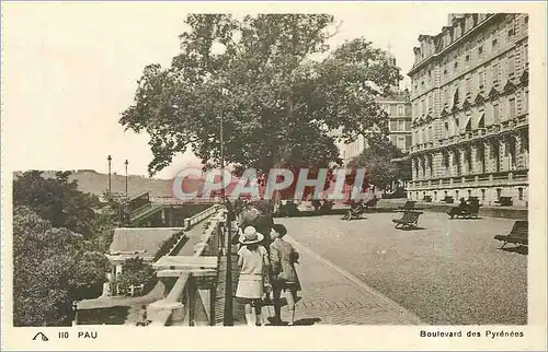 Cartes postales Pau boulevard des Pyrenees