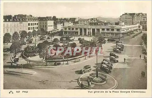 Cartes postales Pau vue generale de la Place Georges Clemenceau