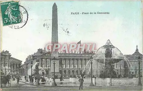 Cartes postales Paris place de la Concorde