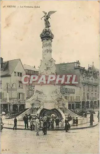 Cartes postales Reims la fontaine Sube