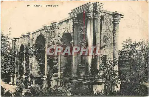 Cartes postales Reims porte Mars