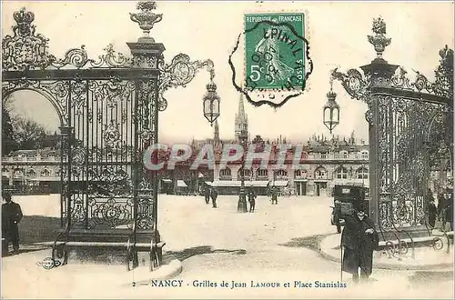 Ansichtskarte AK Nancy grilles de Jean Lamour et place Stanislav