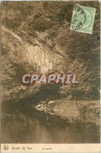 Cartes postales Grotte de Han la sortie