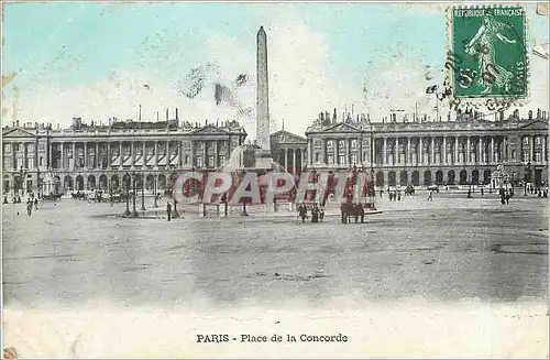 Cartes postales Paris place de la Concorde