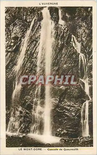 Cartes postales Le Mont Dore cascade de Queureuilh