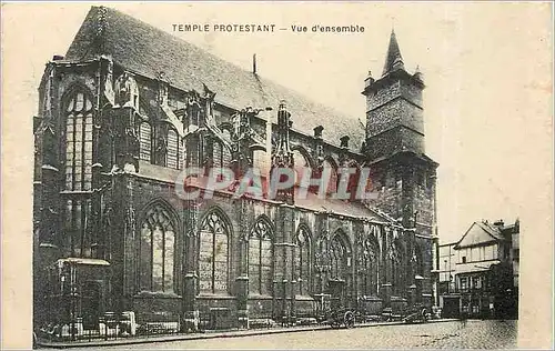 Cartes postales Temple protestant vue d'ensemble