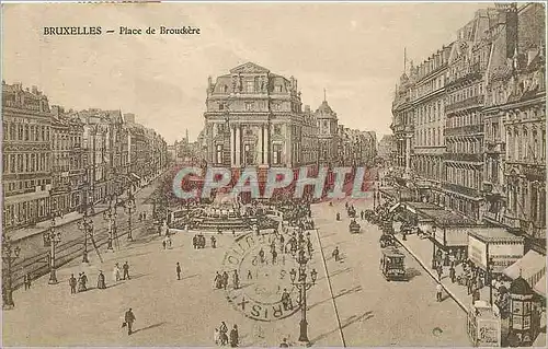 Cartes postales Bruxelles place de Brouckere