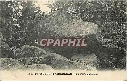 Ansichtskarte AK Foret de Fontainebleau la roche qui remue