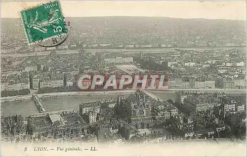 Cartes postales Lyon vue generale