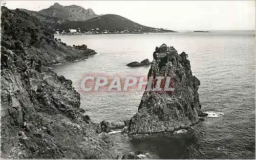 Moderne Karte La Corniche d'Or Saint Raphael Var Agay rochers au Cap Dramont