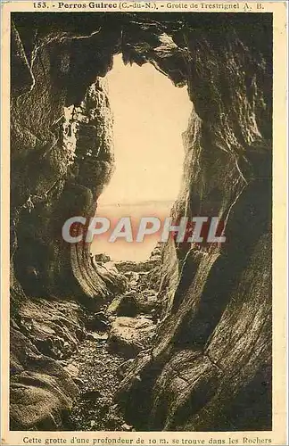 Cartes postales Perros Guirec C du N grotte de Trestrignel