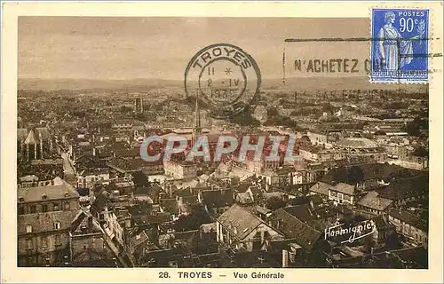 Cartes postales Troyes vue generale