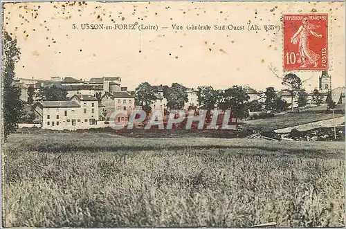 Cartes postales Usson en forez Loire vue generale sud ouest