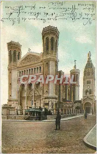 Cartes postales Lyon basilique de N D