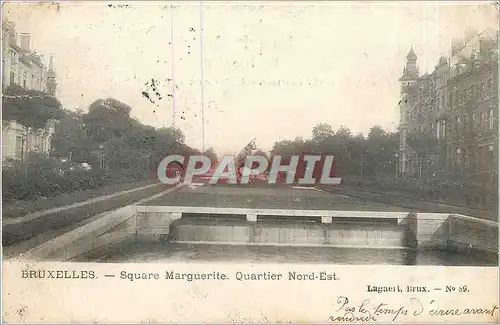 Cartes postales Bruxelles square Marguerite quartier nord est