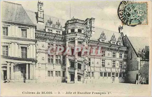 Ansichtskarte AK Chateau de Blois Aile et escalier Francois 1er