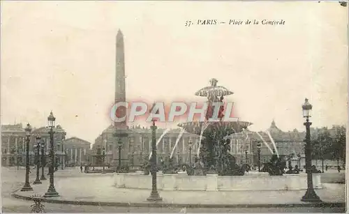 Cartes postales Paris place de la Concorde