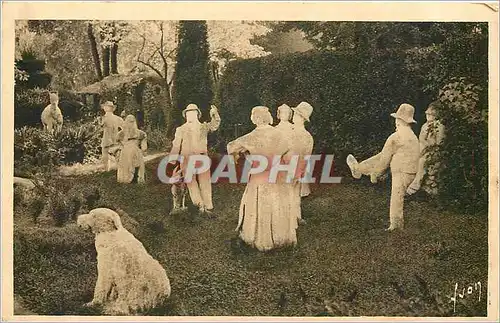 Cartes postales Clemont Ferrand Puy de Dome jardin de la fontaine petrifiante la bourree d'Auvergne Chien Chevre