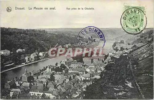 Ansichtskarte AK Dinant la Meuse en aval vue prise de la Citadelle