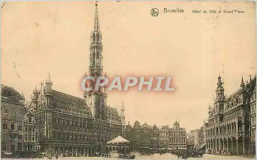 Ansichtskarte AK Bruxelles Hotel de Ville et Grand Place