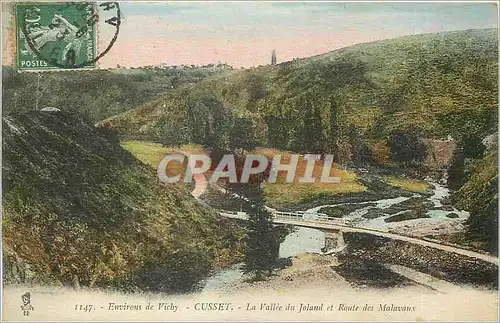 Cartes postales Environs de Vichy Cusset la Vallee du Joland et Route des Malavaux