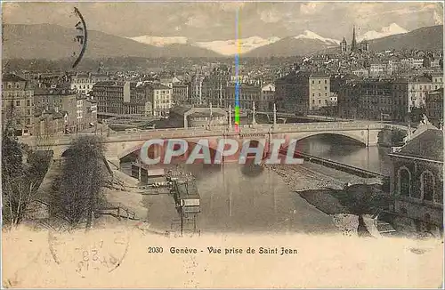 Ansichtskarte AK Geneve vue prise de Saint Jean