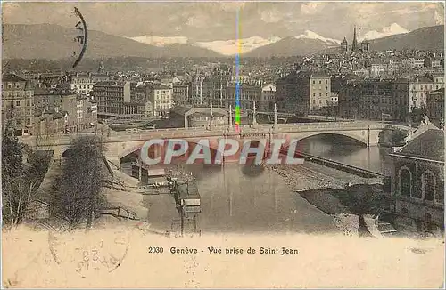 Cartes postales Geneve vue prise de Saint Jean