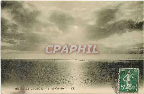 Cartes postales Le Crotoy Soleil Couchant