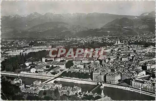 Moderne Karte Grenoble Isere vue generale