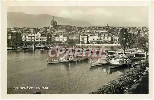 Cartes postales Geneve la Rade Bateaux