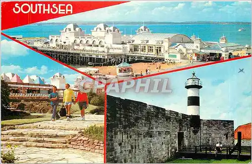 Cartes postales moderne Southsea the pier oriental Gardens the Castle