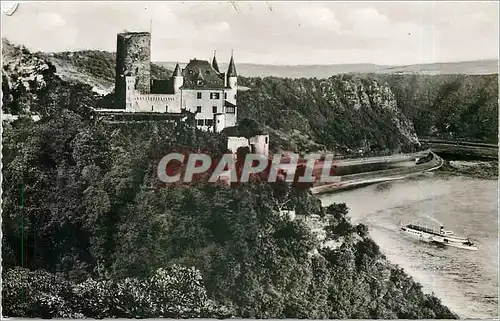 Cartes postales moderne Burg Katz am Rhein Mit Loreley