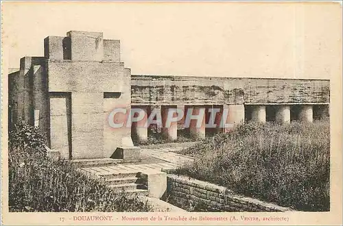 Ansichtskarte AK Douaumont Monument de la Tranchee des Baionnettes