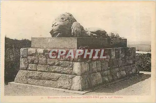 Cartes postales Monument eleve au Carrefour Sainte Fine Fleury devant Douaumont