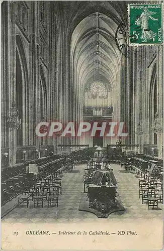 Cartes postales Orleans Interieur de la Cathedrale