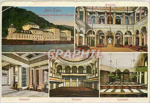 Cartes postales Bad Ems Kursaalgehaude und Theatre