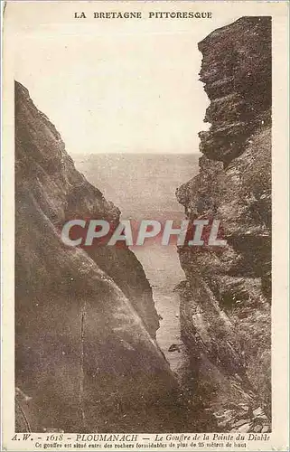 Ansichtskarte AK Ploumanach La Gouffre de la Pointe du Diable