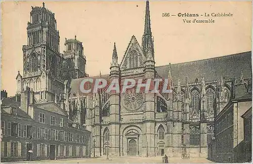 Cartes postales Orleans La Cathedrale Vue d'ensemble