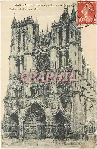Cartes postales Amiens Somme La merveilleuse Cathedrale