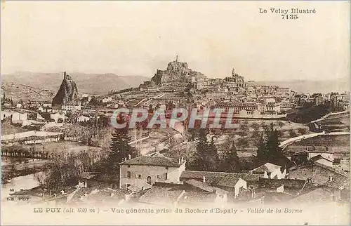 Ansichtskarte AK Le Puy Vue generale du Rocher d'Espaly