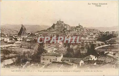 Ansichtskarte AK Le Puy Vue generale prise du Rocher d'Espaly Vallee de la Borne