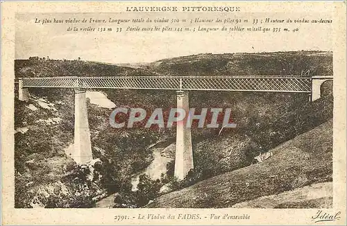 Ansichtskarte AK L'Auvergne Pittoresque Le Viadux des Fades Vue d'ensemble